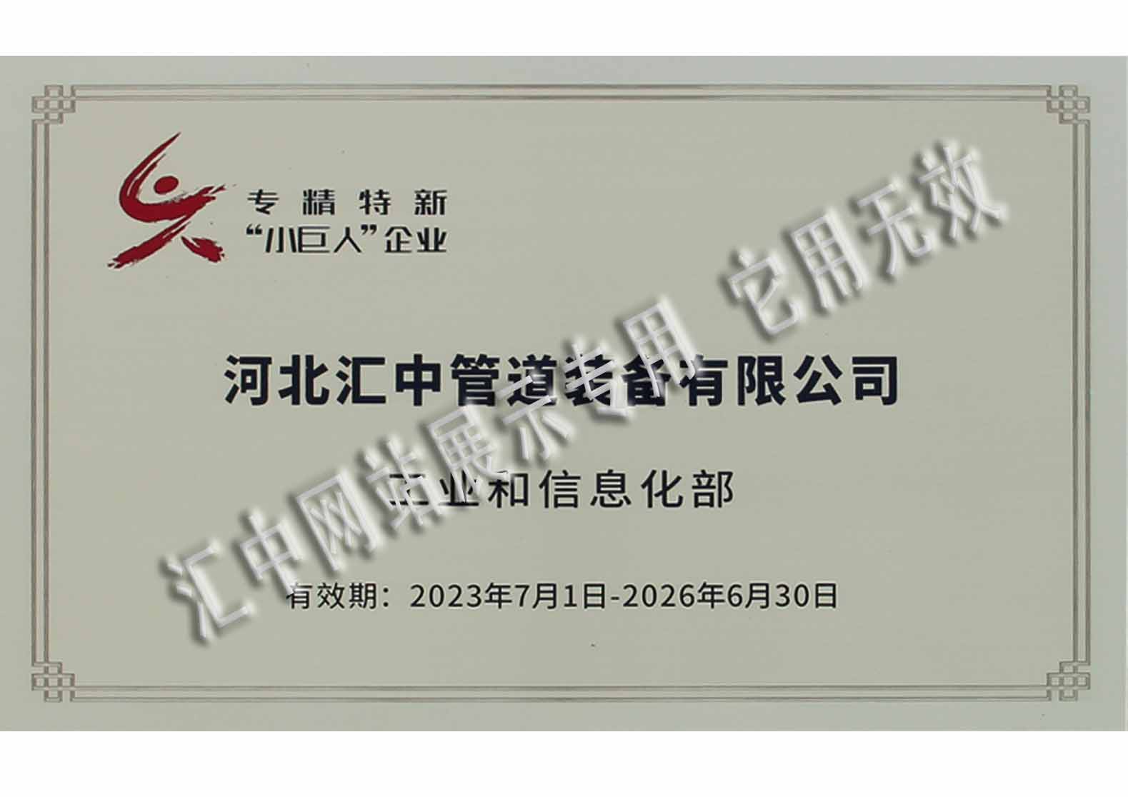 国家专精特新“小巨人”企业